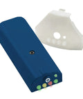 Top Tier Infant CPR Training Manikin With Realistic Dark Skin Texture And Integrated AHA Feedback Monitor in blue and white.