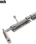 Heavy Duty Stainless Steel Barrel Bolt Latch Built Tough Silver Slide Lock For Outdoor Patio Gates 6 inch durable design