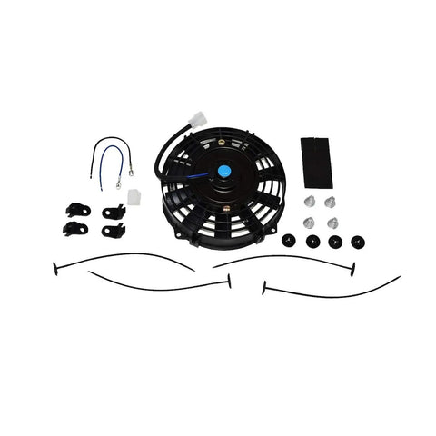 Universal 8 Inch Radiator Cooling Fan With Reversible Blades And A Hella Strong 1700 Cfm Airflow To Crush Overheat Headaches Fast assembled with mounting hardware and wiring.