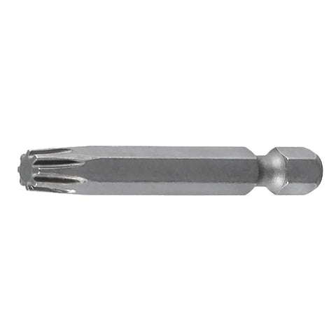 Spider Drive bit for HeadLOK Heavy Duty Flathead Fastener 5 Inch 250 Count Black No Pre Drilling Zips Right In, side view.