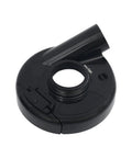 Universal 9 Inch Angle Grinder Cover With Heavy Duty Tough As Nails Debris Extraction Shroud, black plastic dust control shield.