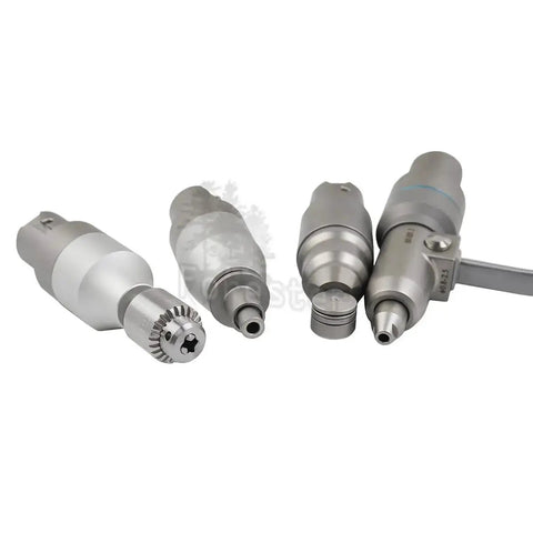 Pro Grade Veterinary Orthopedic Bone Drill And Knockout Precision Surgical Saw attachments for quick bit swaps, showing alloy construction.