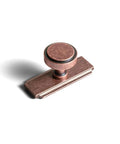 Antique Copper Cabinet Knobs With Backplates Zinc Alloy Drawer Pulls 6 Pack Vintage Copper Single Hole Cabinet Handles