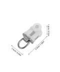 30 Pack Heavy Duty Double Wheel Curtain Track Pulleys with metal and plastic, measuring 3.3cm x 1.5cm for smooth gliding.
