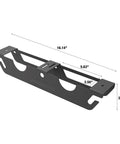 Two Bay Angle Grinder Holder Rack With Cord Hanger And Wall Mount Bracket For Grinders Cutters And Polishers Space Saving Garage