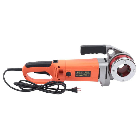 Top Shelf 2300W Electric Pipe Threader Machine Kit With Six Durable Dies Portable Handheld Power Threading Tool for galvanized steel.