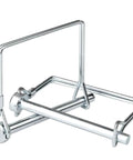 10 Pack Square PTO Pin Locking Pins One Quarter Inch By Two And Three Quarters Inch Heavy Duty Hitch Pins For Trailer Farm Lawn And Garden Equipment Safety Coupler Wire Lock Pins Set Durable And Easy To Install, shown in zinc-coated finish.