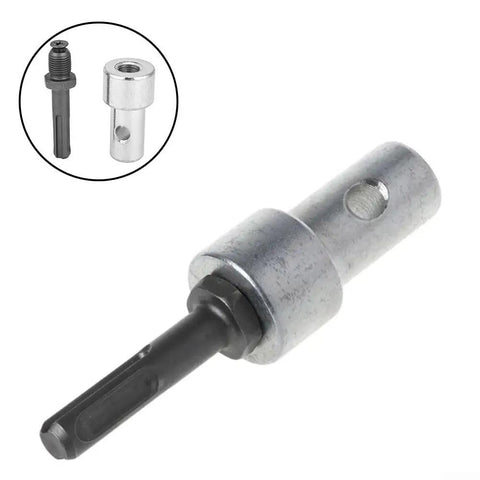 Two Slot Drill Bit Adapter For Earth Auger And Electric Drill Connection, Durable Steel Construction, Quick Swap Design