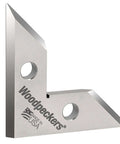 Woodpeckers DeadNutz machinist square, front view, 3-1/2 in stainless steel precision tool, made in USA