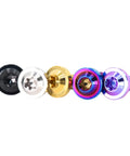 Titanium Alloy Flying Saucer Head Screws Set In Plum Blossom Anti Theft Burnt Blue Finish 4 Pack M4 M5 M6 M8 M10 CNC Machined