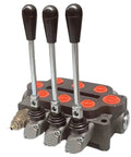Heavy Duty 3 Spool Hydraulic Directional Control Valve With 25 GPM At 3000 PSI For Small Tractors Loaders And Log Splitters