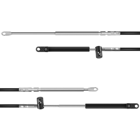 Gen2 2-Pack Boat Throttle And Shift Cables For Mercury MerCruiser Force Outboard Engines, 15 Ft Length, top view