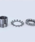 Heavy Duty Bearing Housings And Adapter Sleeves Set For Pillow Block Bearings With Withdrawal And Lock Nuts Metric Dimensions H2316 To H2319 52100 Chrome Steel Ra 0.05 Finish Anti Rust Oil Coated product components
