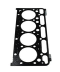 Straight Up Heavy Duty Head Gasket 25-39434-00 253943400 Built Tough For Carrier CT4-134-DI Engine, black gasket with three circular ports.