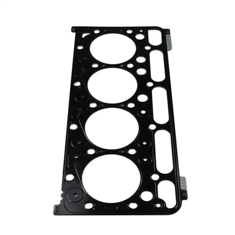 Straight Up Heavy Duty Head Gasket 25-39434-00 253943400 Built Tough For Carrier CT4-134-DI Engine, black gasket with three circular ports.