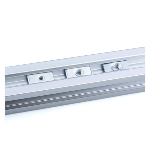 Beefy Zinc Plated Tee T Nuts M3 M4 M5 securely fitted in 20 series V Slot aluminum profiles for 3D printer