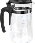Replacement Carafe For Ropot100 Countertop Water Purifier, 1700ml RO Filter Jar, Clear, Easy Install with black handle