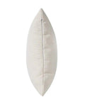 Side view of Ten Pack Sublimation Pillow Covers Fifteen Point Seven Five Inch Square Linen White Pillow Cases with hidden invisible zipper