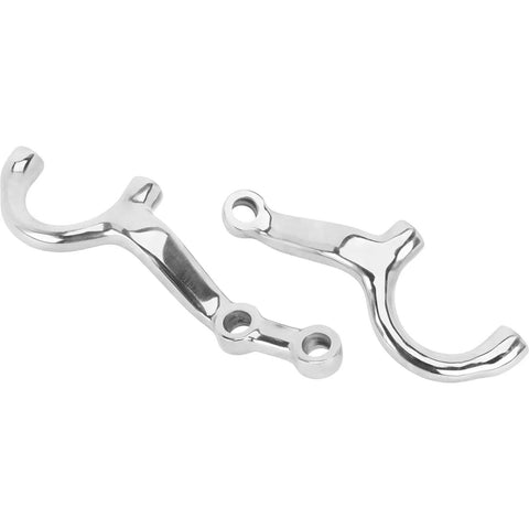 One And Three Quarter Inch Dropped Steering Arms For Ford 1934 Model T Style And 1937 To 1948 Ford Spindles Zinc Plated Forged Steel For Four Inch Drop Axles And Four Bar Or Harpin Radius Rod Suspension, pair shown