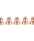 Premium 5 Pcs Plasma Cap 220818 Replacement Parts for 85 And 105 Cutting Torch Consumables, copper construction, set of five.