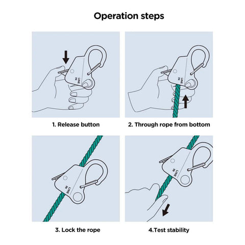 Operation steps for Stainless Steel Anchor Hook With Quick Release For Small Boats Pontoon And Kayak Plated Black Set Of 2