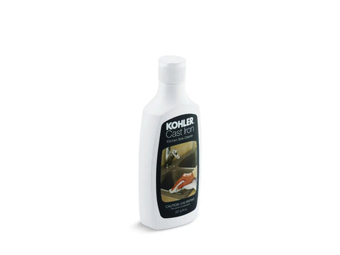Bottle of Cast Iron Cleaner For All Cast Iron Surfaces And Cookware Genuine Part Quality Formula To Remove Rust Grime And Built Up Residue Easy To Use No Mess Safe On Seasoned Surfaces 8 Oz Bottle