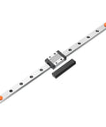 MGN12 300mm Linear Guide Rail With MGN12C Carriage Block And Mini Guide For DIY 3D Printers And CNC Machines, silver and black finish