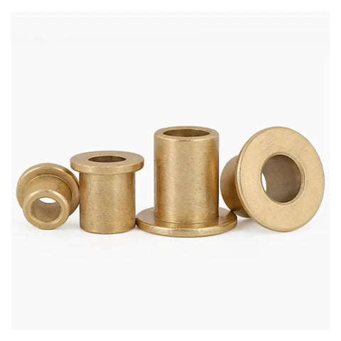 Pro Grade Self Lubricating Brass Flanged Bearings Kit For Precision Machinery And Household Appliances With Powder Metallurgy Bronze Bushings In 2mm 3mm 4mm 5mm ID For Smooth Quiet Operation And Low Friction, brass flanged bushings