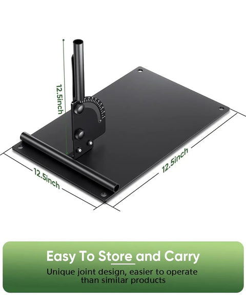 Golf Alignment Sticks System With Holder Plate for Aiming Putting and Swing Training 12.5 inch black base plate