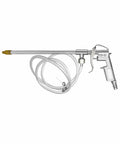 Heavy Duty Aluminum Pneumatic Spray Gun With Adjustable Nozzle Tip For High Pressure Cleaning, One Quarter Inch Inlet, side view
