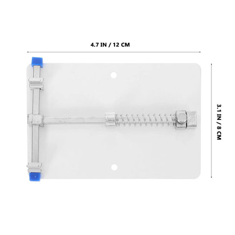 Universal Circuit Board Repair Fixture Tool Pro Grade Gear For Soldering And Phone Motherboard Holding, dimensions shown