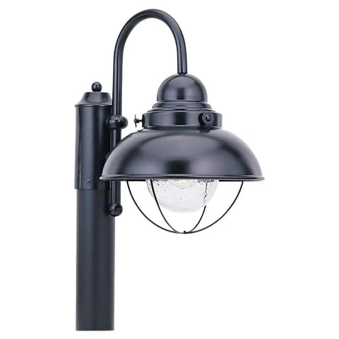One Light Outdoor Post Lantern In Black Finish Dope Porch Lighting Fixture For Pathways Full Size Weatherproof Outdoor Light Easy