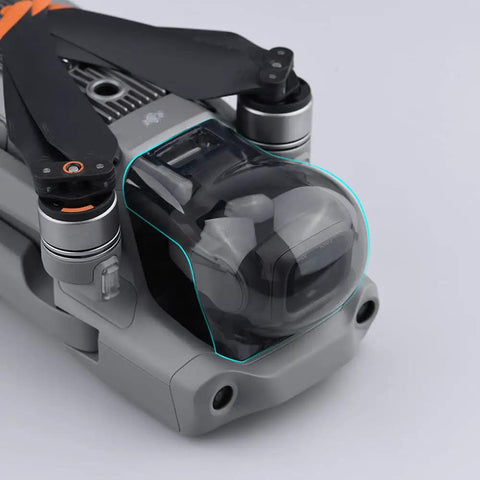 DJI Mavic Air 2S Gimbal Lens Protector Cover Guard For Drone Camera Shield Dust Proof Shield Scratch Resistant Lens Cap Secure Fit Accessory For Travel And Flight covering drone lens in transparent PC material