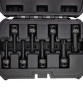 Eight Piece Half Inch Drive Torx Socket Set From T30 To T70, Impact Grade Chromoly Steel in blow mold case