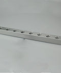 Aluminum Pneumatic Fitting Manifold Block 2 Way Splitter For Air Water Gas Oil Lines One Quarter Inch BSP 20x20mm DIY