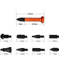 DIY Paintless Dent Repair Kit With 9 Heads Tap Down Pen For Small Dings And Hail Damage, showing 9 diverse head designs.