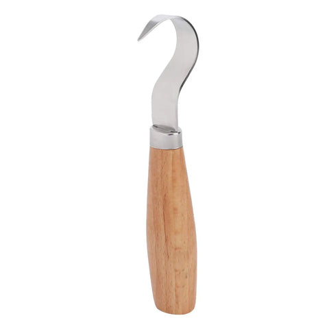 Tough As Nails Pro Grade High Carbon Steel Wood Carving Chisels And Ultra Sharp Precision Gouges shop essential gear with a curved blade and wooden handle.