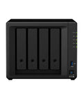 Heavy Duty Business Nas Server Rocking A Celeron Dual Core Chipset And Six Gigs Of Snappy Ram Hooked To Blazing Nvme Ssd Cache Plus Massive Storage Array Built For Smooth Daily Ops And Team Files Straight Out The Box. Front view of NAS with four drive bays and status indicators.