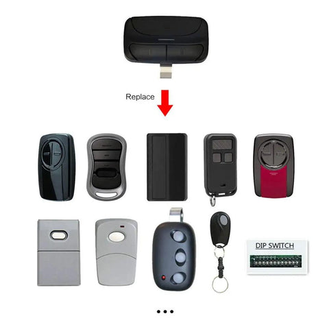 Universal Garage Door Opener Remote Replacement Works With 300 310 315 318 390 MHz Frequencies 2 Pack For Most Major Brands