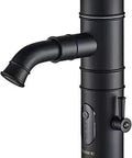 Matte Black No Touch Bathroom Sink Faucet With Automatic And Manual Modes Hands Free Water Faucet For Clean Hygienic Hands