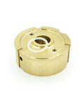 Brass Waterjet Bush Assembly SP1115 with white O-ring, front view