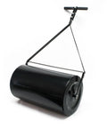 Tow Behind Lawn Roller With 14 By 24 Inch Poly Drum 16 Gallon Water Filled Capacity Easy Turn Tethered Plug Rust Resistant Iron Body
