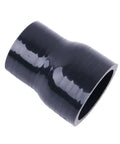 1.5 To 2 Inch Silicone Reducer Coupler Reinforced Hose, 4-ply Go-To Turbo Intercooler Intake Piping, Universal 38-51mm, black