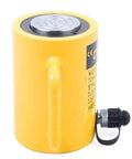 Beefy 50 Ton 4 Inch Stroke Hydraulic Cylinder Jack Ram 10000 PSI Single Acting Lift System With Chromium Plated Piston Heavy Duty Design For Auto Shop And Workshop Lightweight Yet Sturdy 635cc Capacity yellow hydraulic ram