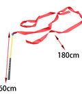 Golf Swing Trainer With Non Slip Grip And Ribbon Training For Correct Posture And Grip Warm Up Rod with 60cm rod and 180cm ribbon
