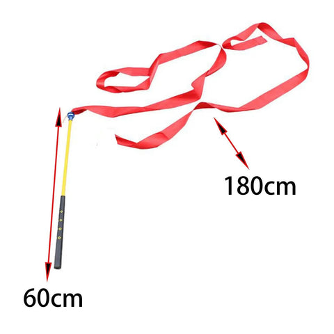 Golf Swing Trainer With Non Slip Grip And Ribbon Training For Correct Posture And Grip Warm Up Rod with 60cm rod and 180cm ribbon