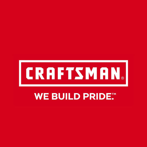 Logo of Craftsman brand with slogan "We Build Pride."