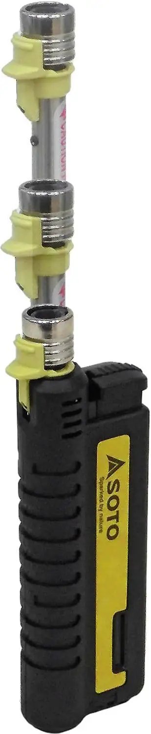 Extended Refillable Pocket Torch Lighter For Camping With Telescoping Burner Head And Electronic Ignition Wind Resistant Butane Torch
