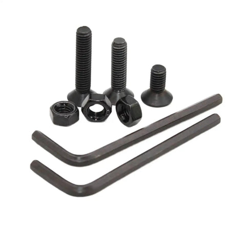 Built Tough Countersunk Flat Head Hex Bolt And Nut Set Kit M2 To M6 in Black Grade 10.9 Steel with hex keys