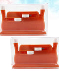 Two Pack Double Head Needle Threader Must Have For Sewing Plastic Threading Guide Tool Easy To Use For Home And Shop Crafts Quick Threading Device For Threading Needles Durable Sewing Accessory Gift For Mom And Seniors, red plastic 7.2 x 2.5 x 4.1 cm